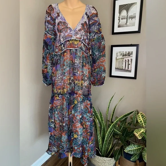 Anthropologie x Maeve Annabella Floral Maxi Dress - Picture 6 of 7